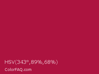 HSV 343°,89%,68% Color Image