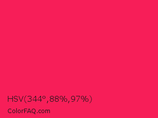 HSV 344°,88%,97% Color Image