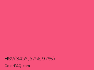 HSV 345°,67%,97% Color Image