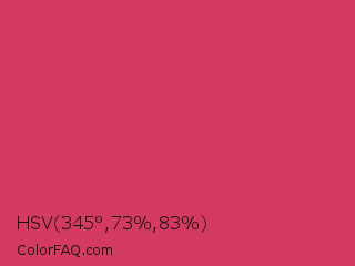 HSV 345°,73%,83% Color Image