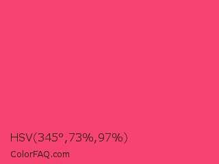 HSV 345°,73%,97% Color Image