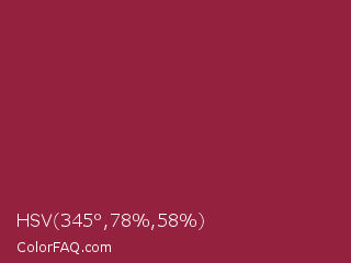 HSV 345°,78%,58% Color Image