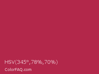 HSV 345°,78%,70% Color Image