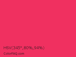 HSV 345°,80%,94% Color Image