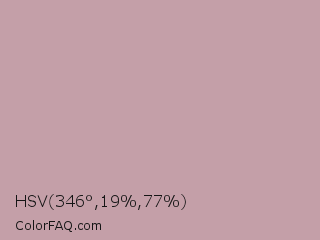 HSV 346°,19%,77% Color Image