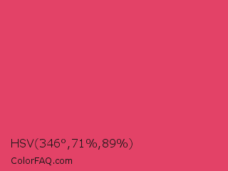 HSV 346°,71%,89% Color Image