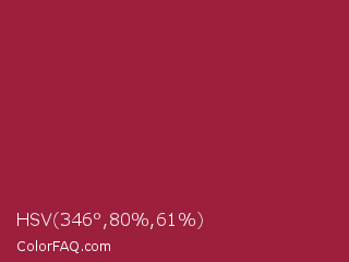 HSV 346°,80%,61% Color Image