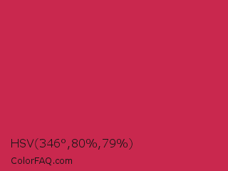 HSV 346°,80%,79% Color Image