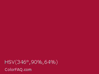 HSV 346°,90%,64% Color Image