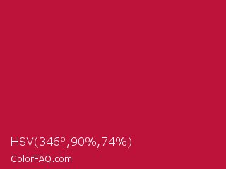 HSV 346°,90%,74% Color Image