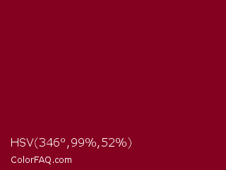 HSV 346°,99%,52% Color Image