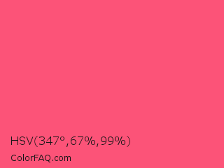 HSV 347°,67%,99% Color Image