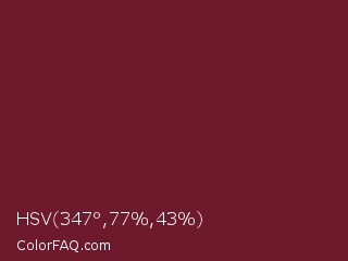HSV 347°,77%,43% Color Image