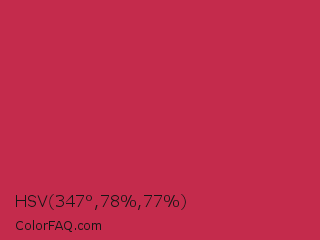 HSV 347°,78%,77% Color Image