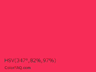 HSV 347°,82%,97% Color Image