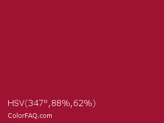 HSV 347°,88%,62% Color Image