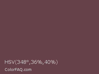 HSV 348°,36%,40% Color Image
