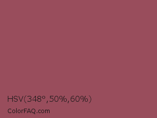 HSV 348°,50%,60% Color Image