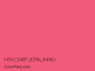 HSV 348°,63%,94% Color Image