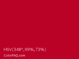 HSV 348°,99%,73% Color Image