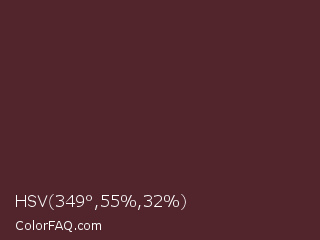 HSV 349°,55%,32% Color Image