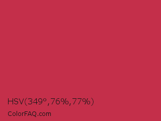 HSV 349°,76%,77% Color Image