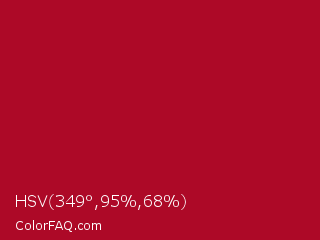 HSV 349°,95%,68% Color Image