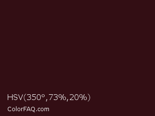 HSV 350°,73%,20% Color Image