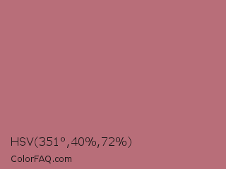 HSV 351°,40%,72% Color Image