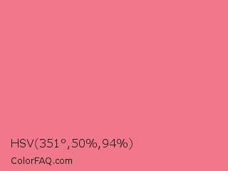 HSV 351°,50%,94% Color Image