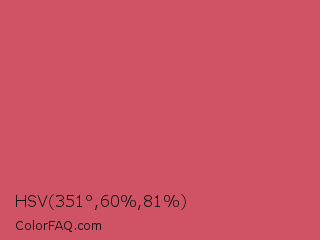 HSV 351°,60%,81% Color Image