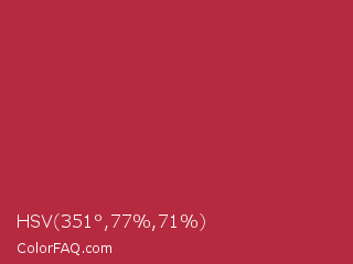 HSV 351°,77%,71% Color Image