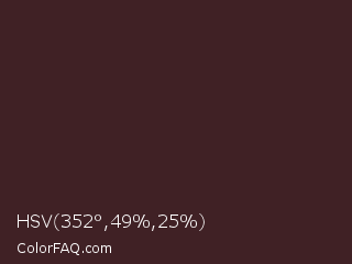 HSV 352°,49%,25% Color Image