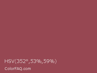 HSV 352°,53%,59% Color Image