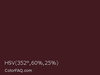 HSV 352°,60%,25% Color Image