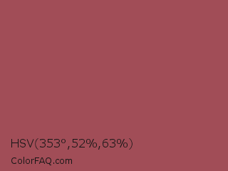 HSV 353°,52%,63% Color Image