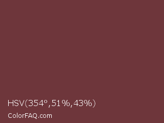 HSV 354°,51%,43% Color Image
