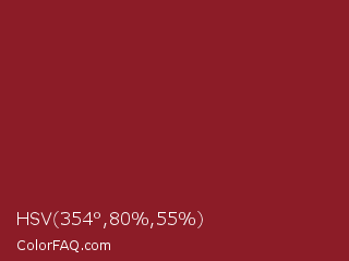 HSV 354°,80%,55% Color Image