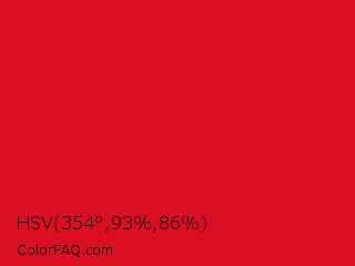 HSV 354°,93%,86% Color Image