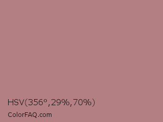 HSV 356°,29%,70% Color Image