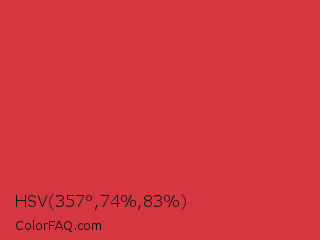 HSV 357°,74%,83% Color Image