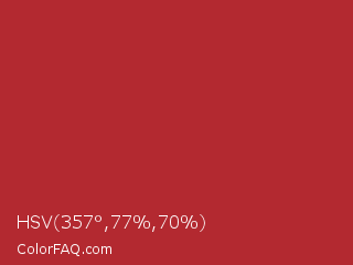 HSV 357°,77%,70% Color Image
