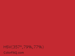 HSV 357°,79%,77% Color Image