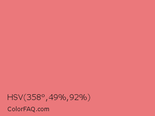 HSV 358°,49%,92% Color Image
