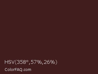 HSV 358°,57%,26% Color Image
