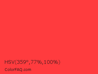 HSV 359°,77%,100% Color Image