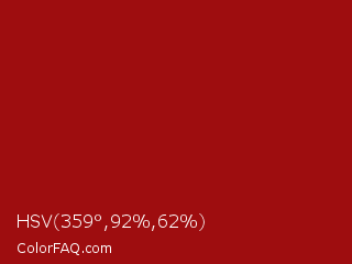 HSV 359°,92%,62% Color Image