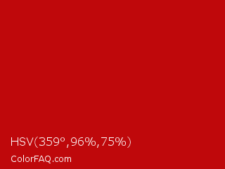 HSV 359°,96%,75% Color Image