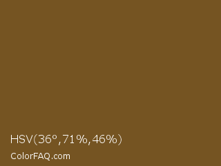 HSV 36°,71%,46% Color Image