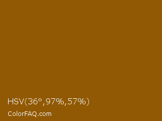 HSV 36°,97%,57% Color Image